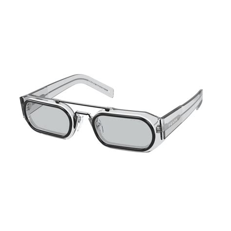 prada runway pr 01ws|Prada PR 01WS Men's Sunglasses Transparent Grey/Light Grey 53.